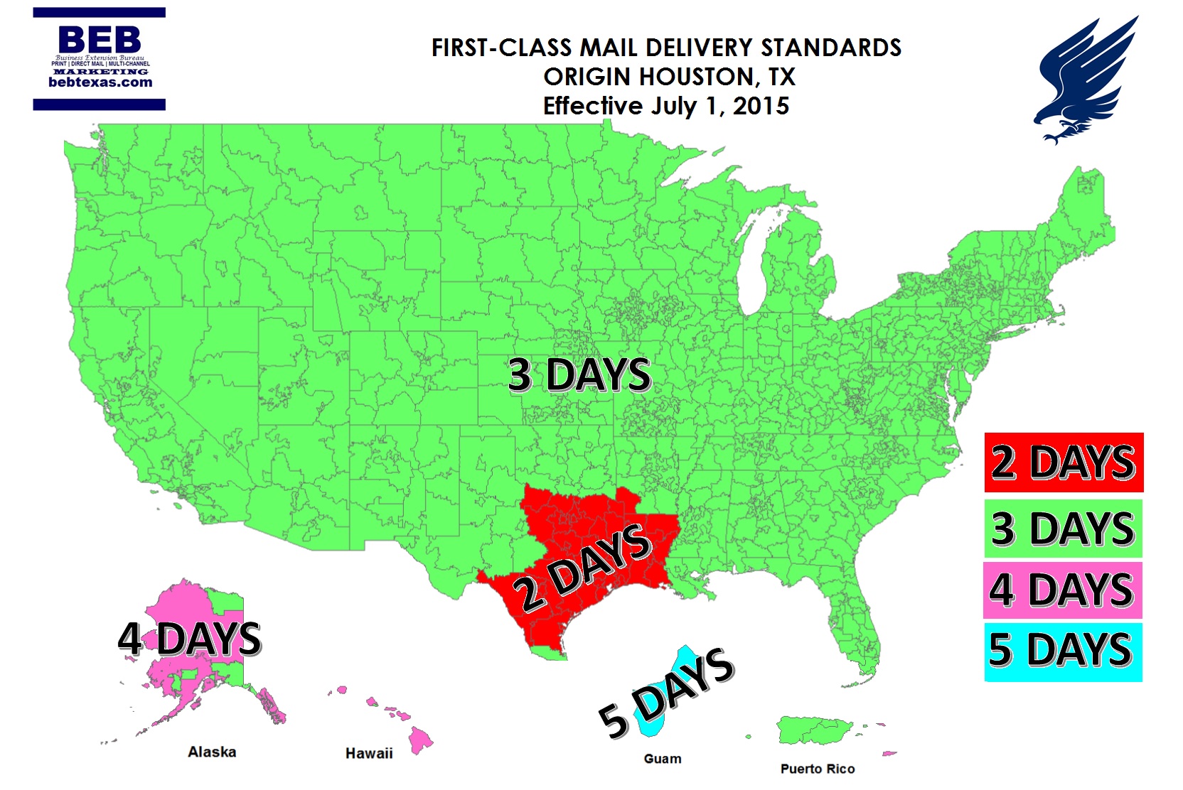 usps firstclass map delivery time