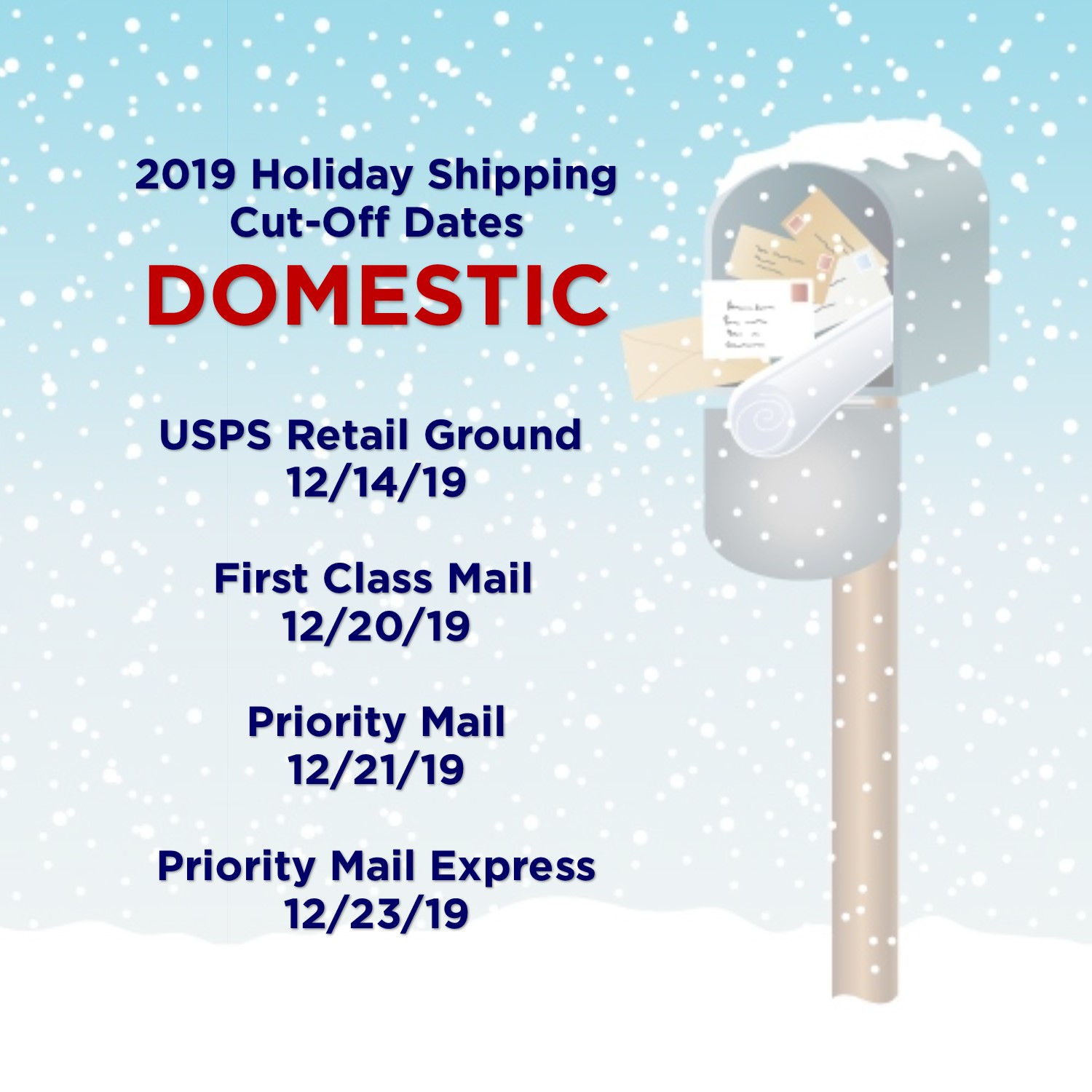 USPS HOLIDAY CUT OFF DATES DOMESTIC BEBTEXAS