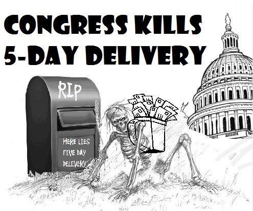 Congress Kills 5-Day Delivery